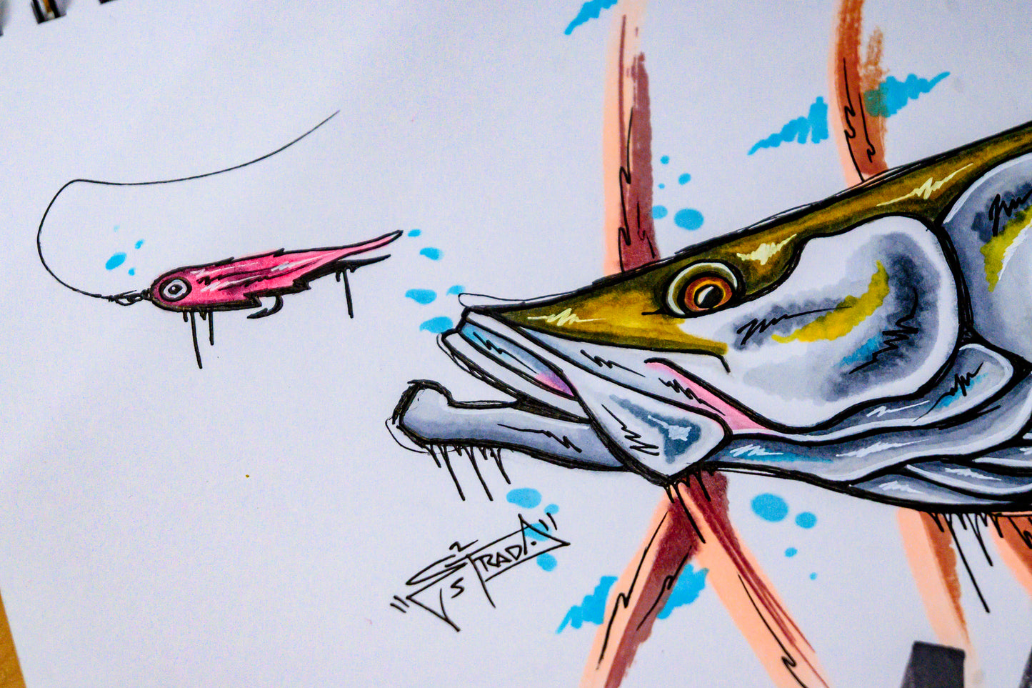 "Drifter Snook" Sketch - Original Drawing