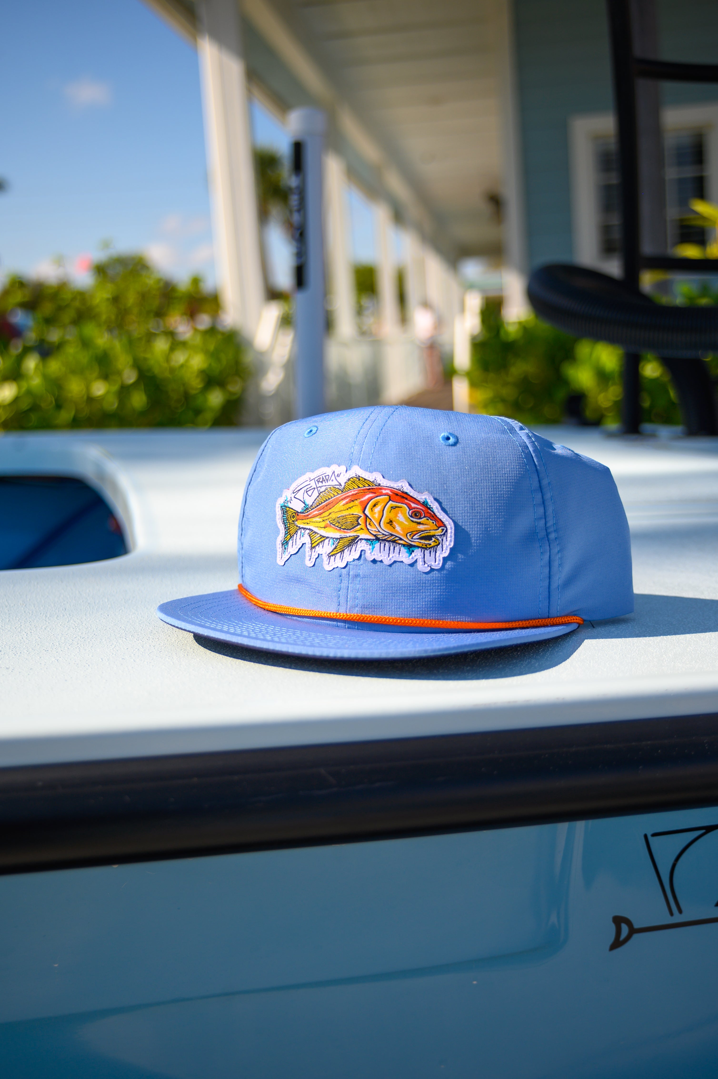Red Dripper Head Redfish Drip SnapBack – Shop Estrada