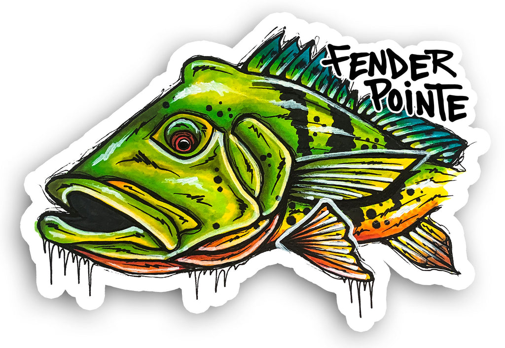 Peacock Bass • Sticker – Estrada Art